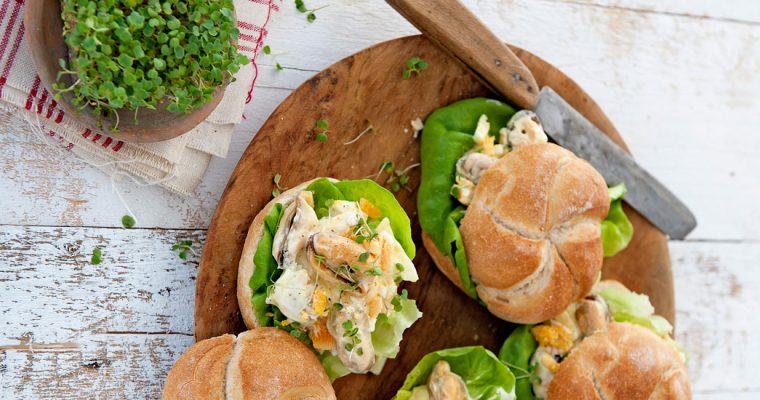 Broodje mosselsalade