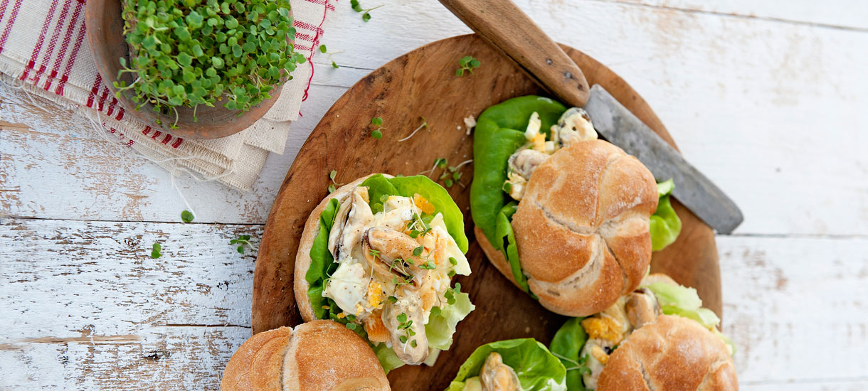 Broodje mosselsalade