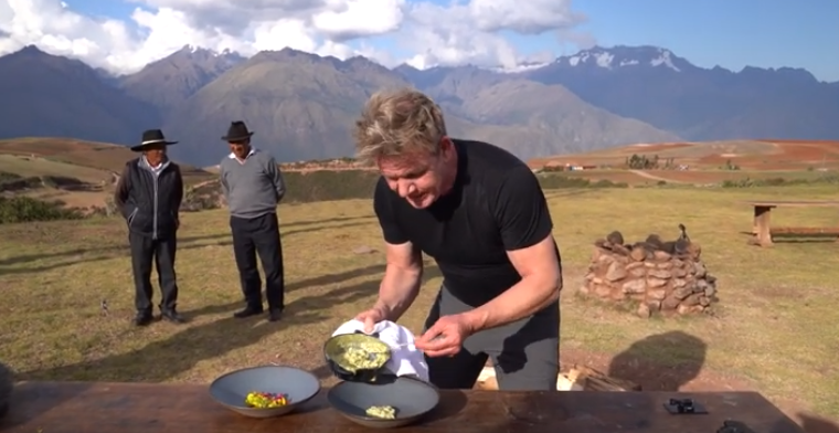 Gordon Ramsay’s Alpaca roerei uit Peru