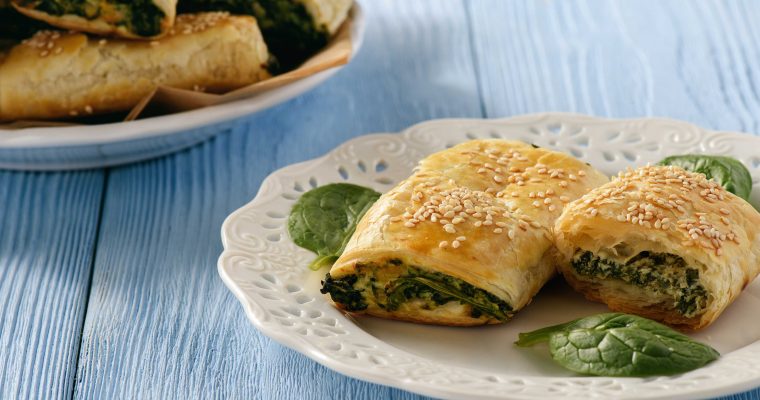 Spinaziebroodjes met feta