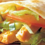vegetarische wraps met reepjes eierkoek