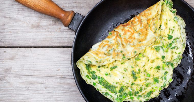 Lekker lichte lunch: kruidenomelet