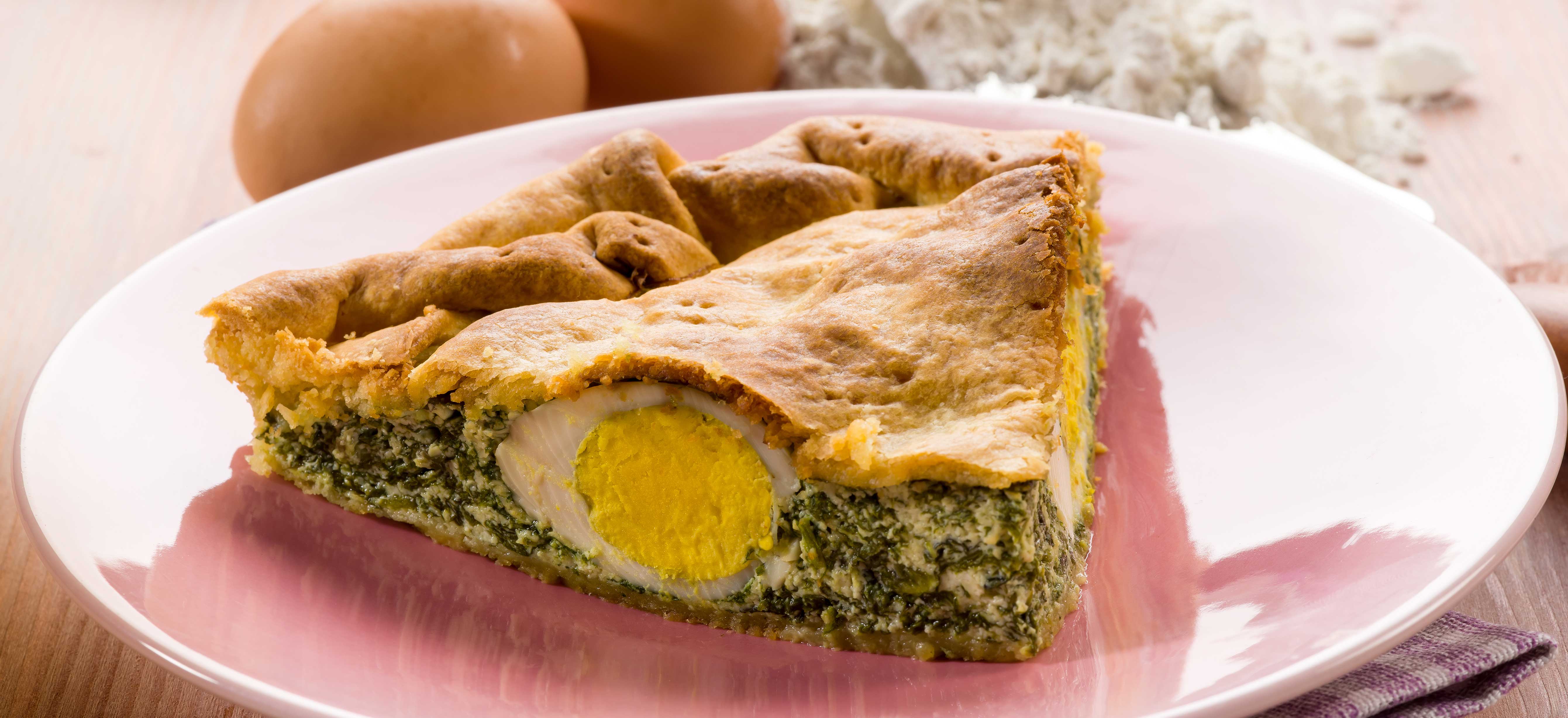 Torta pasqualina (paasquiche met spinazie, artisjok en ricotta)