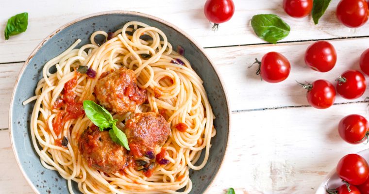 Spaghetti bolognese met gehaktballetjes