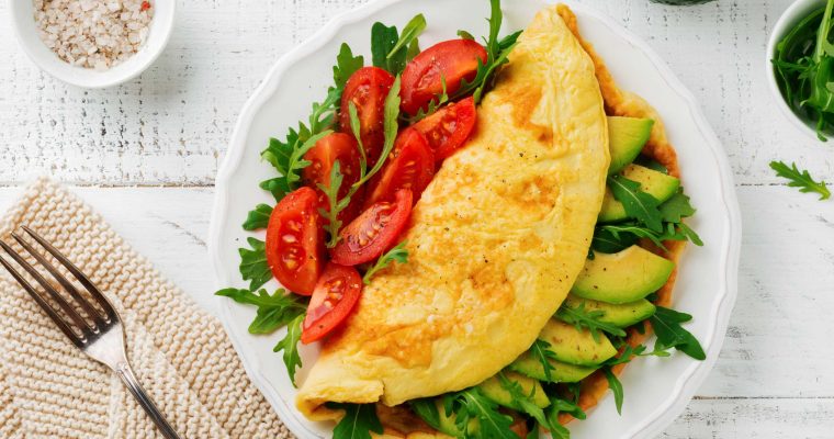 Naturel omelet met groenten
